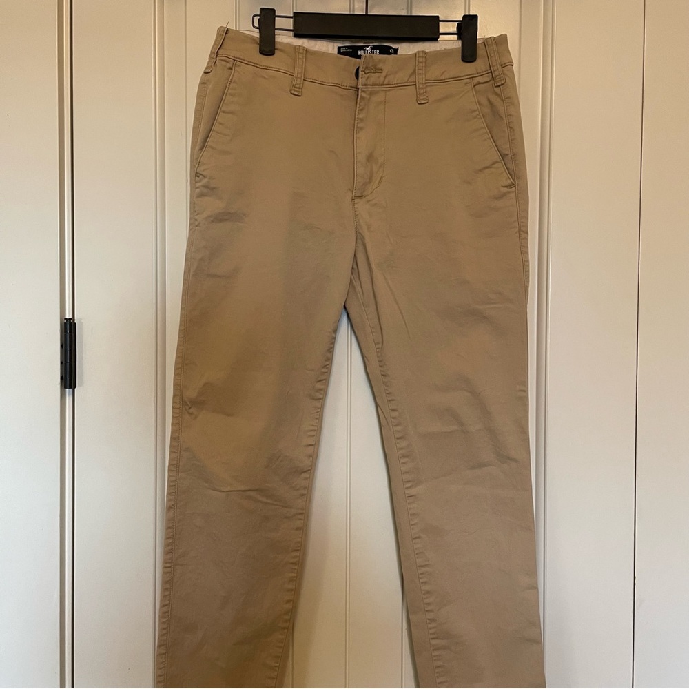 Mens hollister 29x30 slim straight chinos